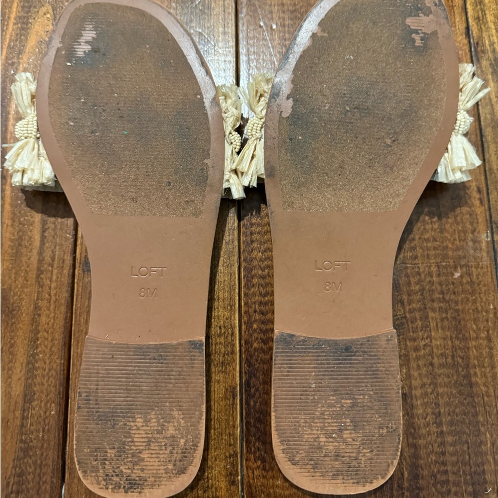Loft Beaded Raffia Sandals - Picture 4 of 4